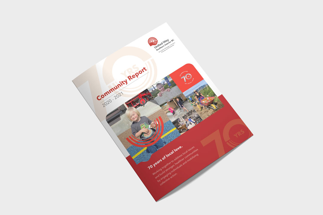 united way report design by kapow creative