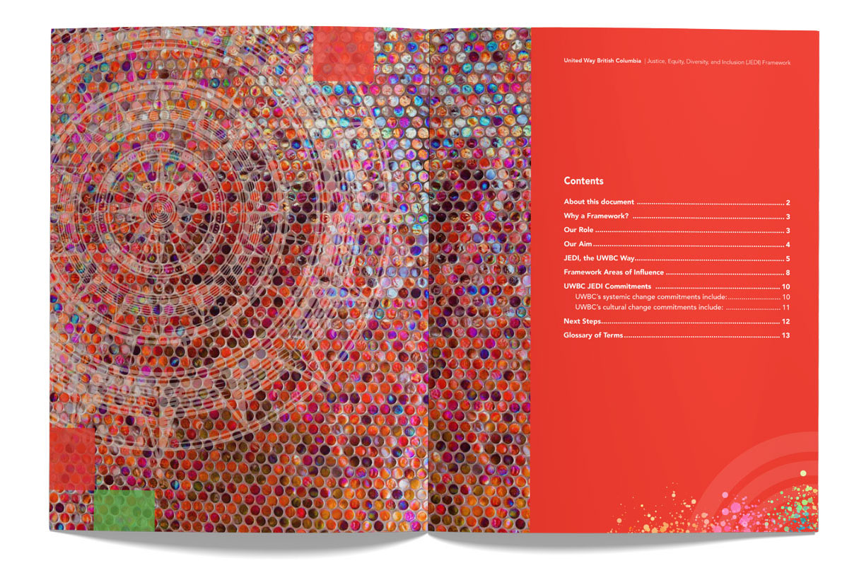 report design for united way bc by kapow creative