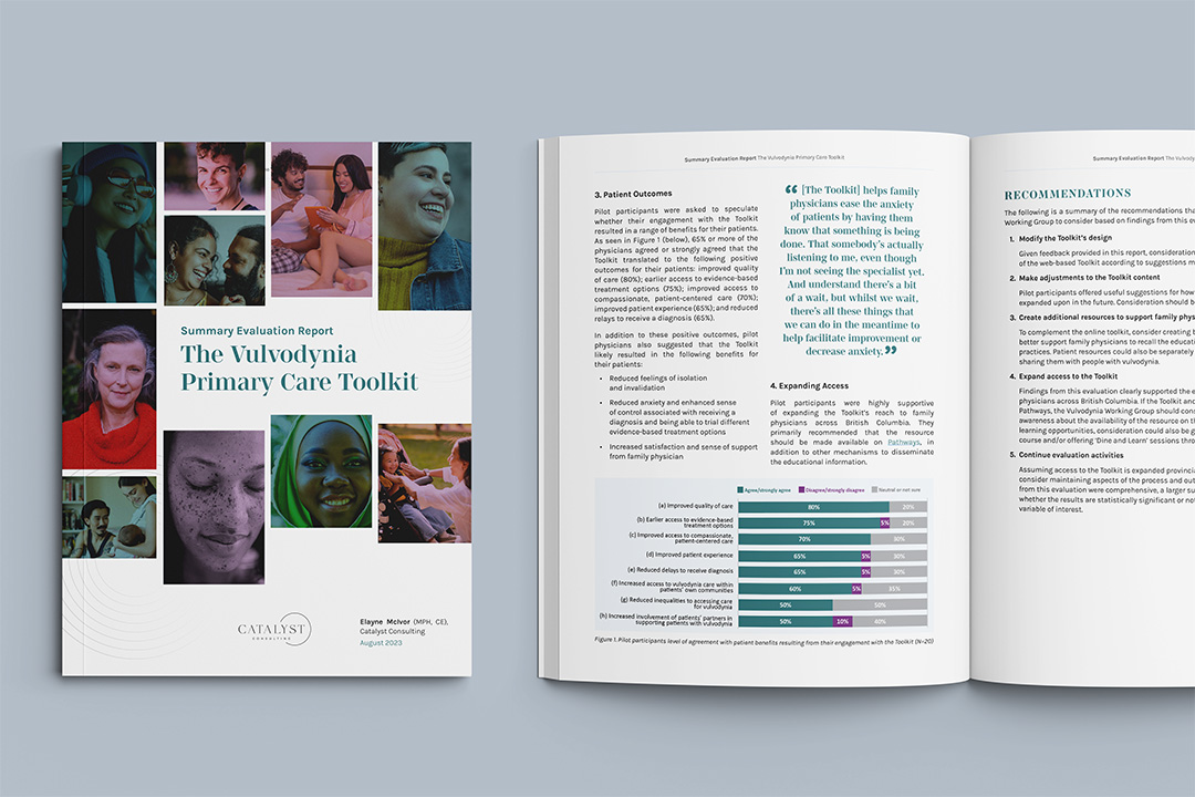 Report Design by KAPOW Creative – Vulvodynia Primary Care Toolkit