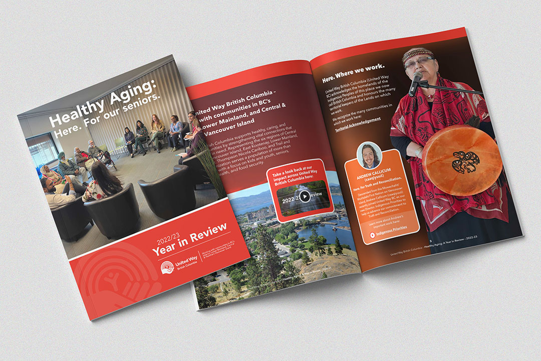 report design by kapow creative for united way bc