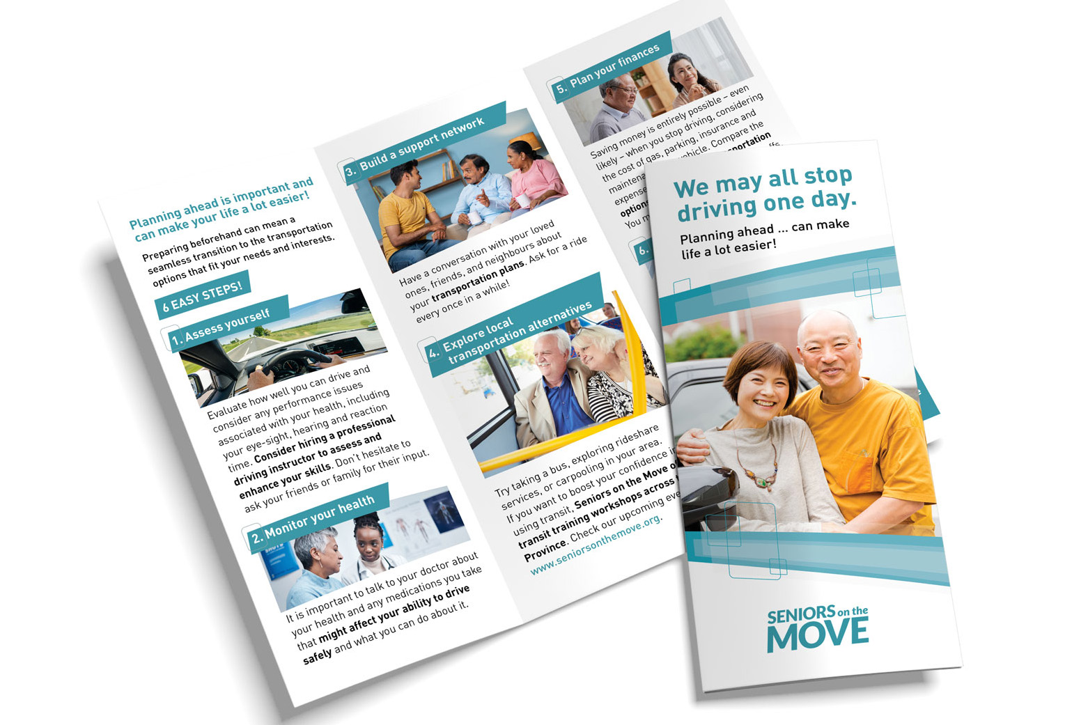 brochure design for non-profit by KAPOW Creative for seniors