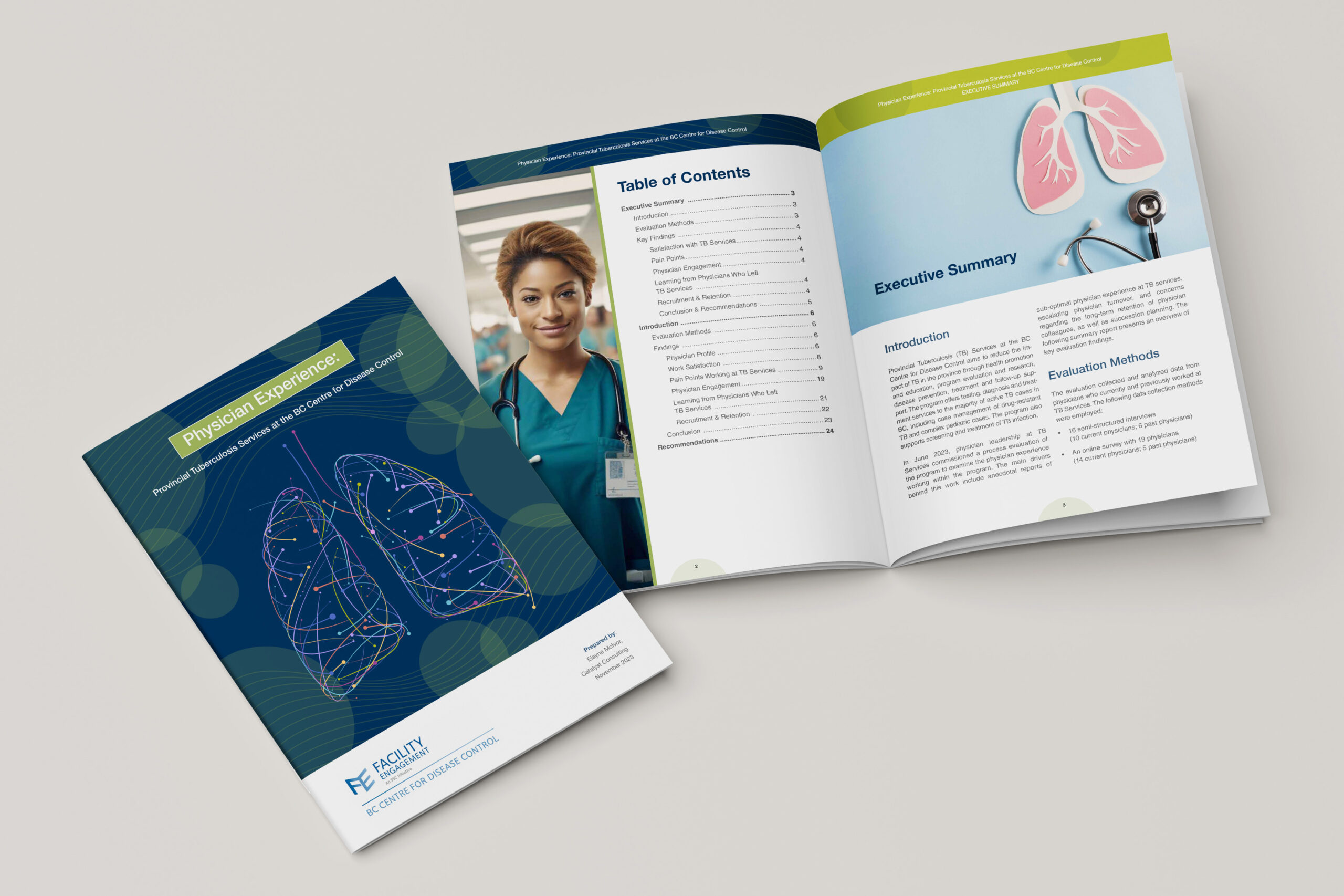 Report Design by KAPOW Creative – Physicians Experience Report on Tuberculosis